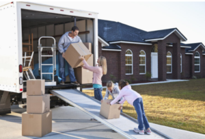 loading a moving truck